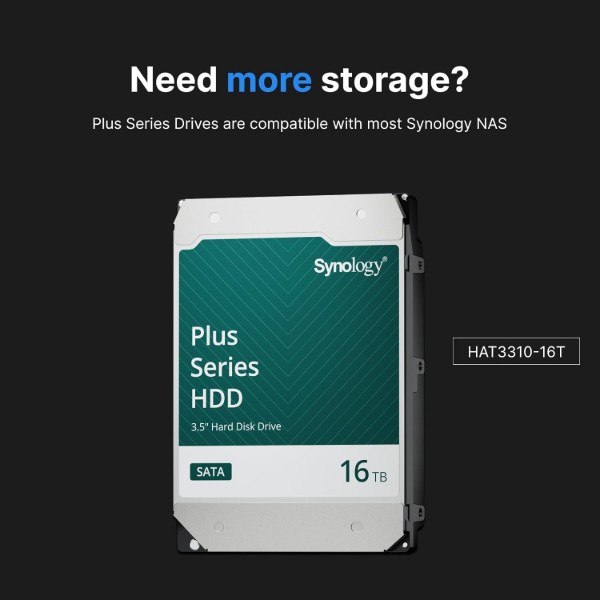 Фото - Жесткий диск внутренний Synology 3.5" 16TБ SATA 7200 (HAT5310-16T)